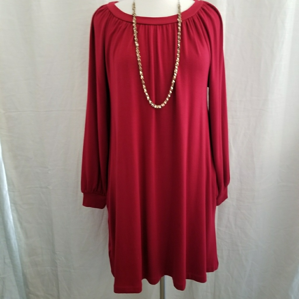 Lou & Grey Signaturesoft Red Swing Dress